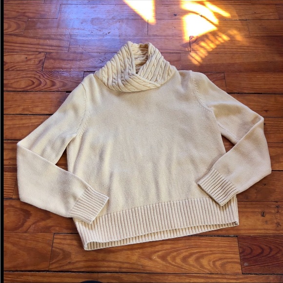 EUC VTG 80s Canary Yellow Knit Jeanne Pierre Sweater - Picture 3 of 14